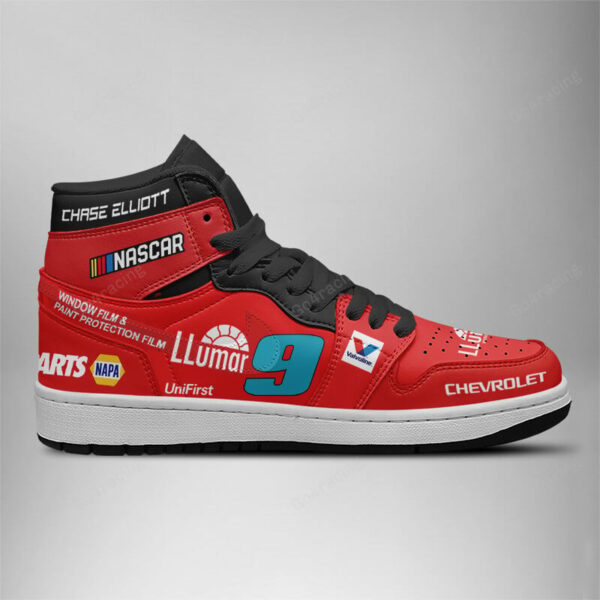 Tubopro Chase Elliott  Hendrick Motorsports AJ1 High Sneakers Shoes For Men And Women - Image 2