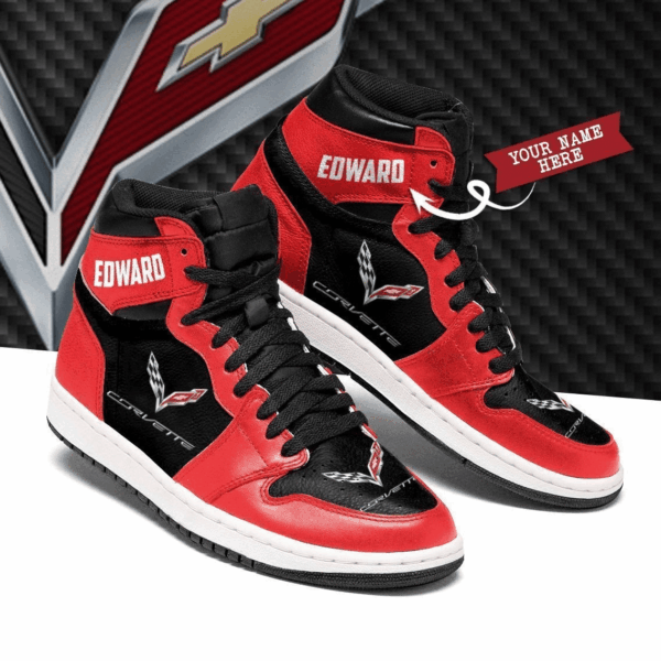 Tubopro Chevrolet Corvette AJ1 High Sneakers Shoes For Men And Women