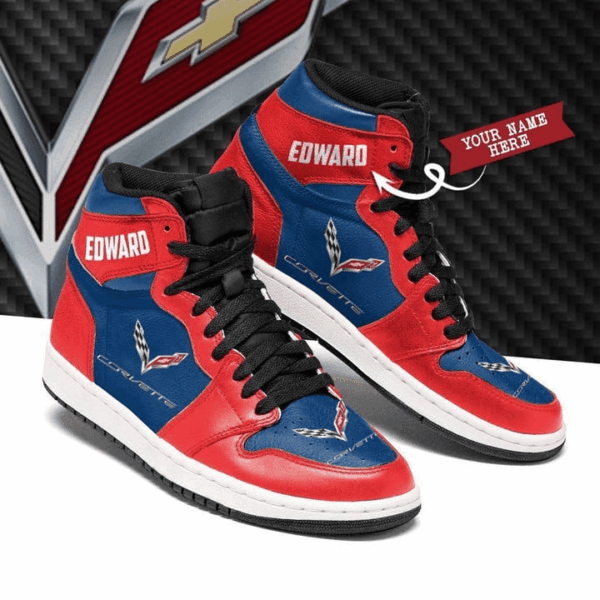 Tubopro Chevrolet Corvette AJ1 High Sneakers Shoes For Men And Women