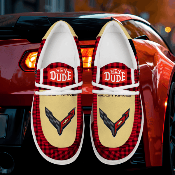 Tubopro Chevrolet Corvette Personalized Hey Dude Shoes For Men And Women - Image 4