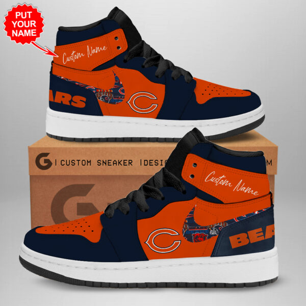 Tubopro Chicago Bears AJ1 High Sneakers Shoes For Men And Women