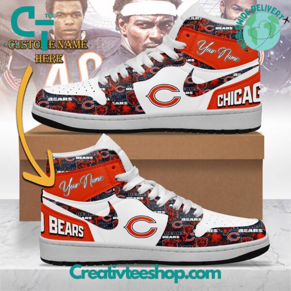 Tubopro Chicago Bears AJ1 High Sneakers Shoes For Men And Women