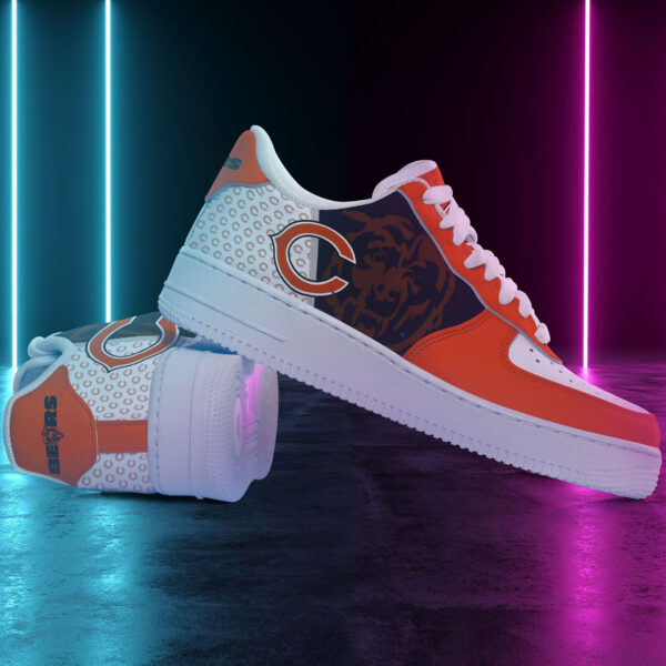 Tubopro Chicago Bears NFL Air Low-Top Sneakers Shoes For Men And Women - Image 2