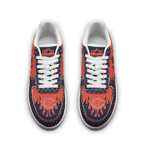 Tubopro Chicago Bears NFL Air Low-Top Sneakers Shoes For Men And Women - Image 2