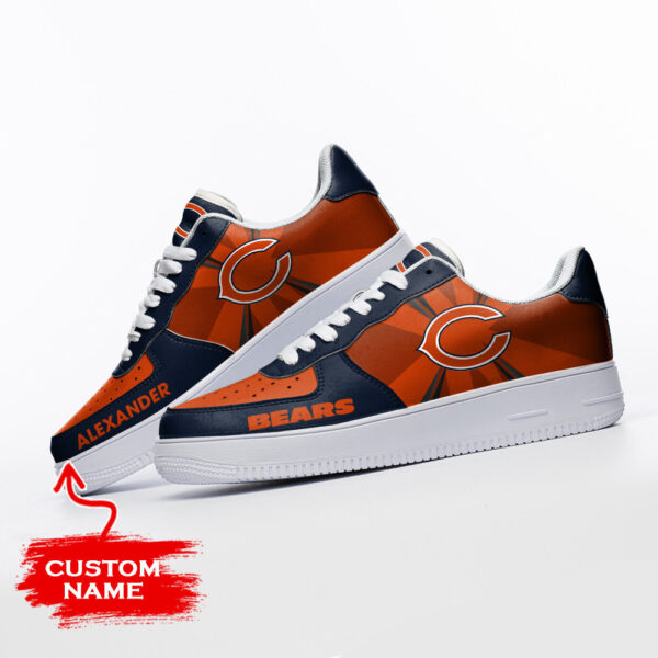 Tubopro Chicago Bears NFL Air Low-Top Sneakers Shoes For Men And Women - Image 3
