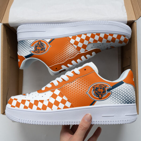 Tubopro Chicago Bears NFL Air Low-Top Sneakers Shoes For Men And Women - Image 3