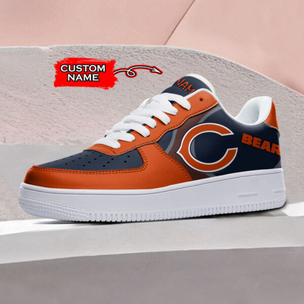 Tubopro Chicago Bears NFL Air Low-Top Sneakers Shoes For Men And Women - Image 2
