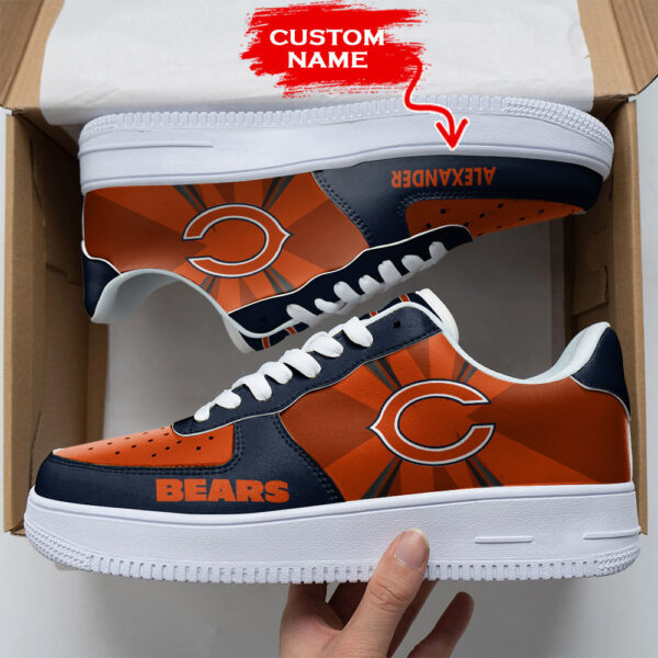 Tubopro Chicago Bears NFL Air Low-Top Sneakers Shoes For Men And Women