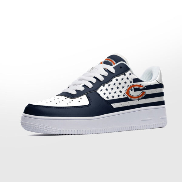 Tubopro Chicago Bears NFL Air Low-Top Sneakers Shoes For Men And Women - Image 2