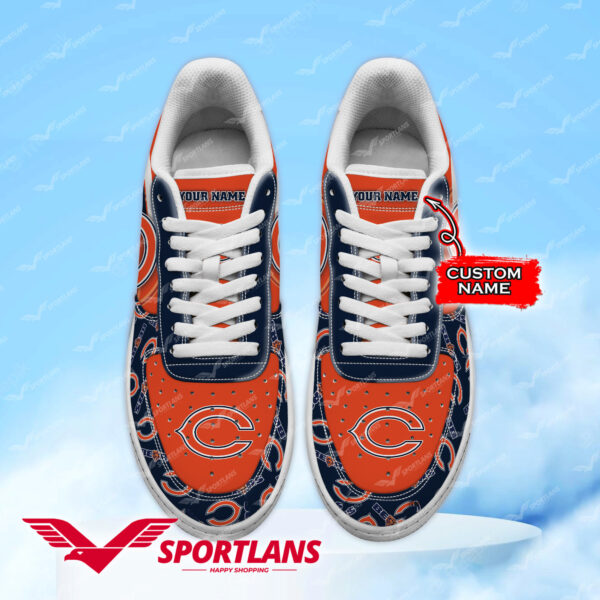 Tubopro Chicago Bears NFL Air Low-Top Sneakers Shoes For Men And Women - Image 2