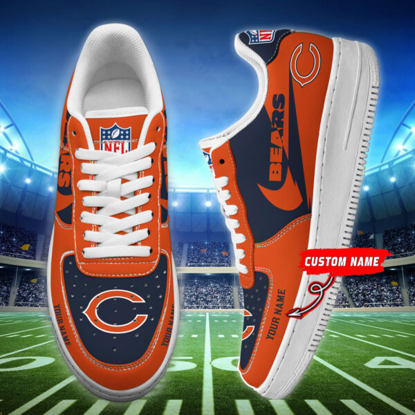 Tubopro Chicago Bears NFL Air Low-Top Sneakers Shoes For Men And Women