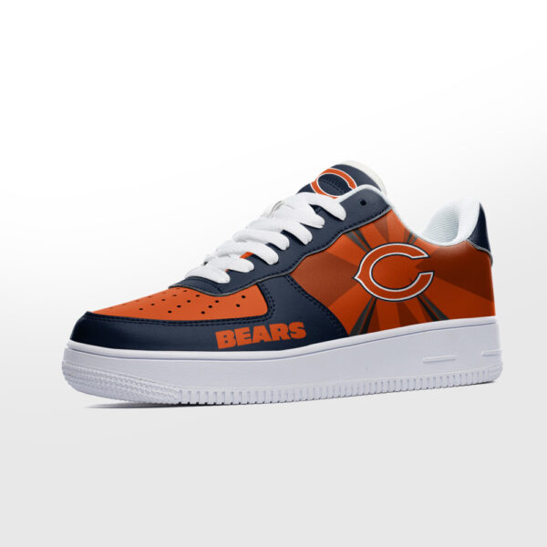 Tubopro Chicago Bears NFL Air Low-Top Sneakers Shoes For Men And Women - Image 2