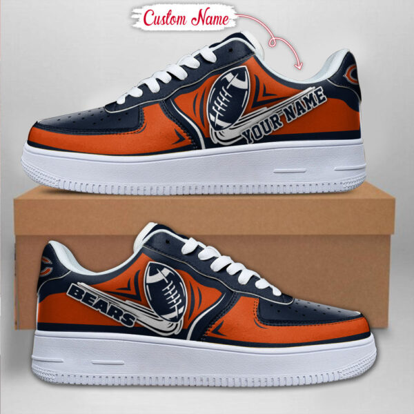 Tubopro Chicago Bears NFL Air Low-Top Sneakers Shoes For Men And Women - Image 2