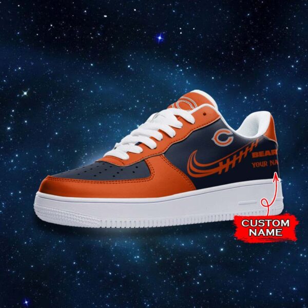 Tubopro Chicago Bears NFL Air Low-Top Sneakers Shoes For Men And Women - Image 2