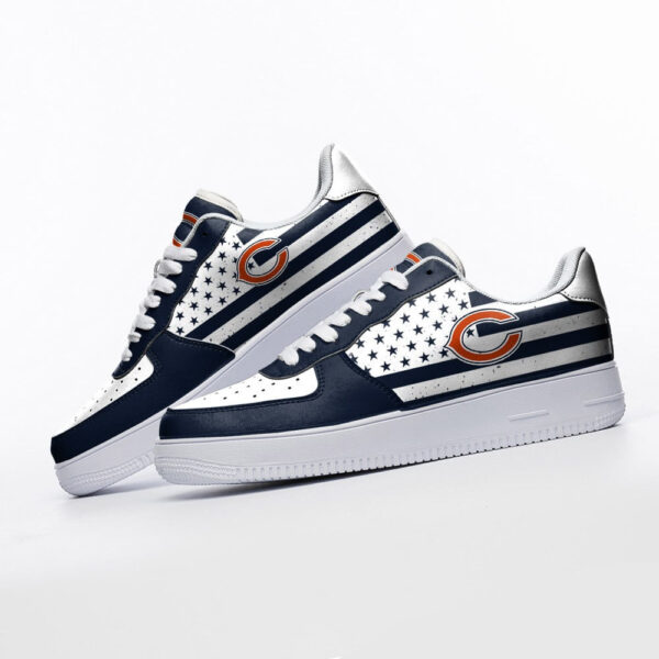Tubopro Chicago Bears NFL Air Low-Top Sneakers Shoes For Men And Women - Image 3