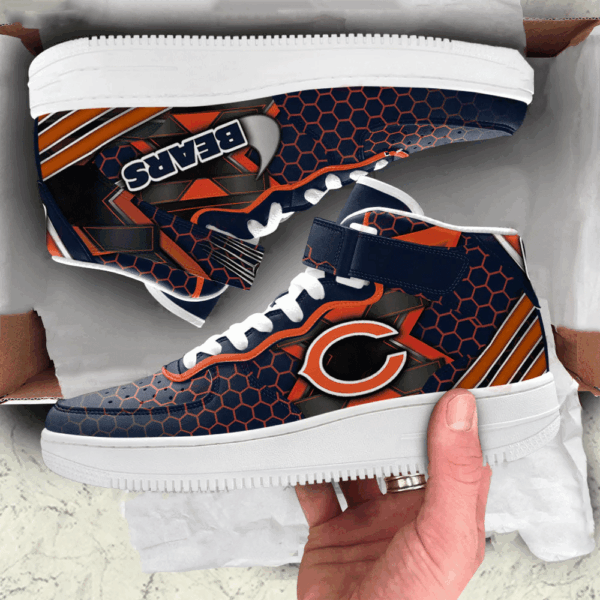 Tubopro Chicago Bears NFL Air Low-Top Sneakers Shoes For Men And Women - Image 2