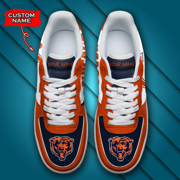 Tubopro Chicago Bears NFL Air Low-Top Sneakers Shoes For Men And Women - Image 4