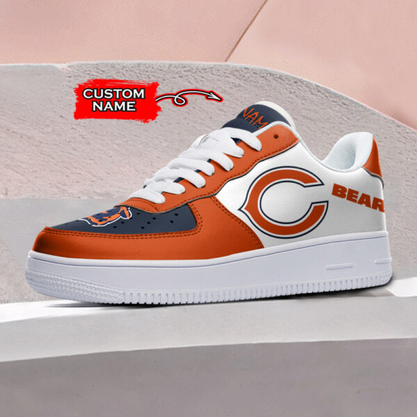 Tubopro Chicago Bears NFL Air Low-Top Sneakers Shoes For Men And Women - Image 2