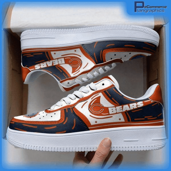 Tubopro Chicago Bears NFL Air Low-Top Sneakers Shoes For Men And Women