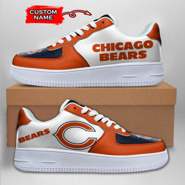 Tubopro Chicago Bears NFL Air Low-Top Sneakers Shoes For Men And Women