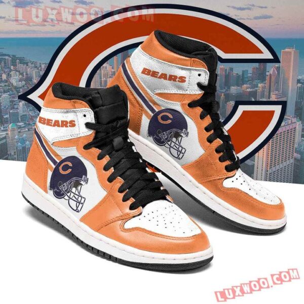 Tubopro Chicago Bears NFL AJ1 High Sneakers Shoes For Men And Women