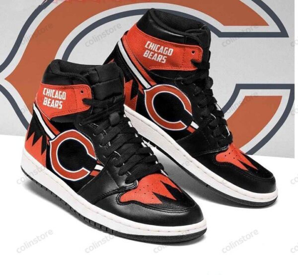 Tubopro Chicago Bears NFL AJ1 High Sneakers Shoes For Men And Women