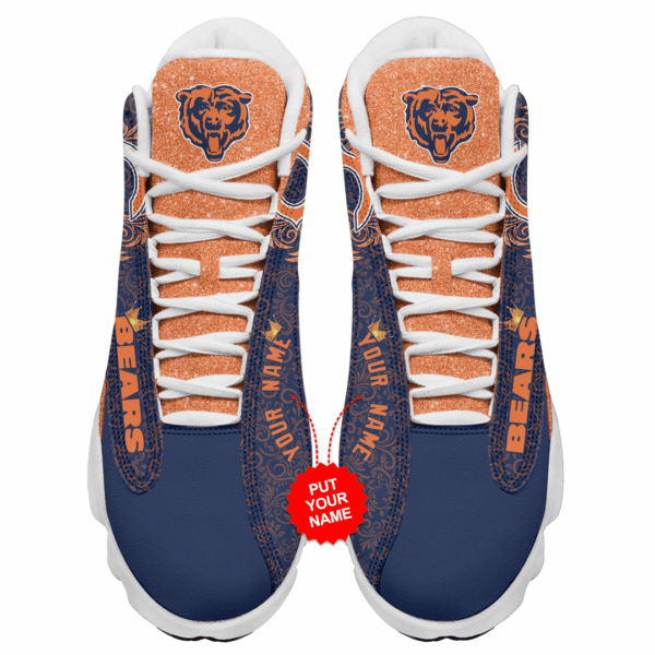 Tubopro Chicago Bears NFL AJ13 Sneakers Shoes For Men And Women - Image 3