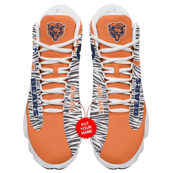 Tubopro Chicago Bears NFL AJ13 Sneakers Shoes For Men And Women - Image 3