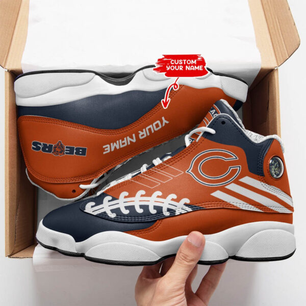 Tubopro Chicago Bears NFL AJ13 Sneakers Shoes For Men And Women - Image 2