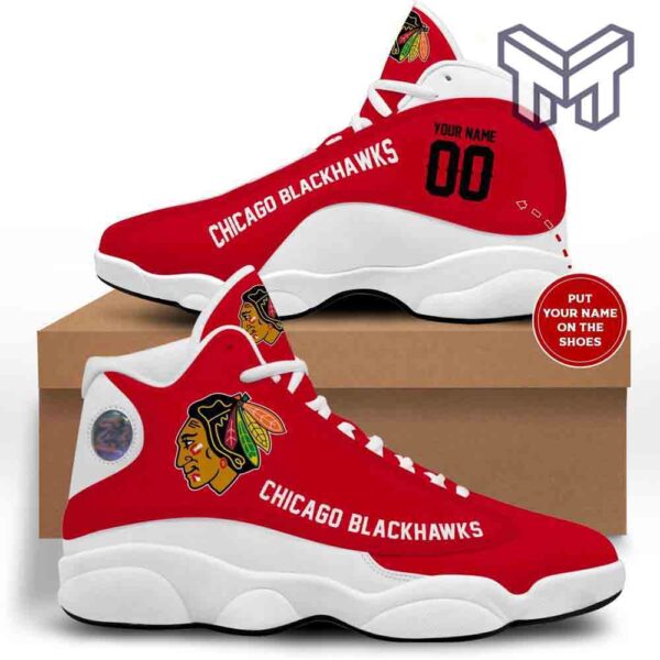 Tubopro Chicago Blackhawks AJ13 Sneakers Shoes For Men And Women - Image 2