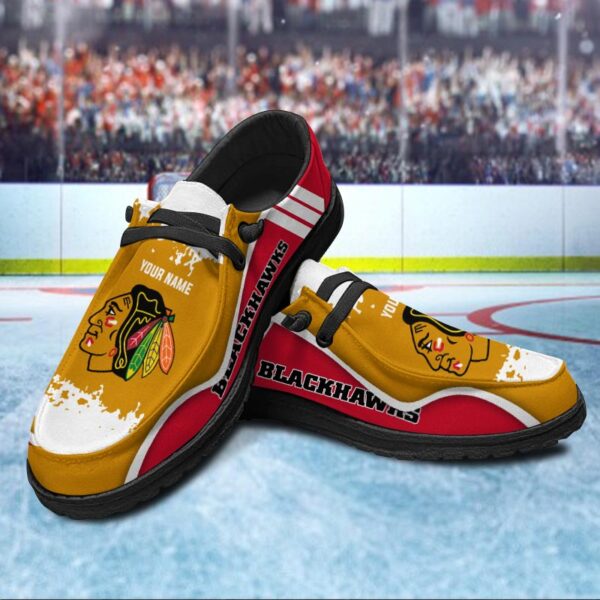 Tubopro Chicago Blackhawks Hey Dude Shoes For Men And Women - Image 2