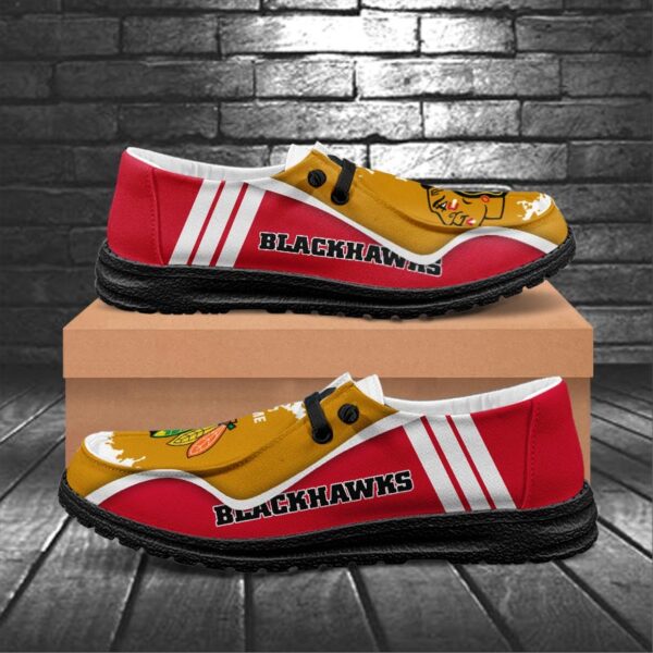 Tubopro Chicago Blackhawks Hey Dude Shoes For Men And Women - Image 6