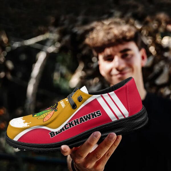Tubopro Chicago Blackhawks Hey Dude Shoes For Men And Women - Image 4