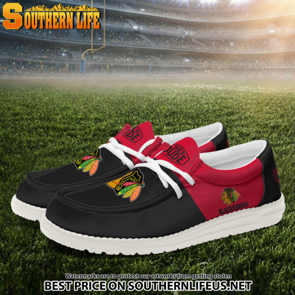 Tubopro Chicago Blackhawks Personalized Hey Dude Shoes For Men And Women - Image 2