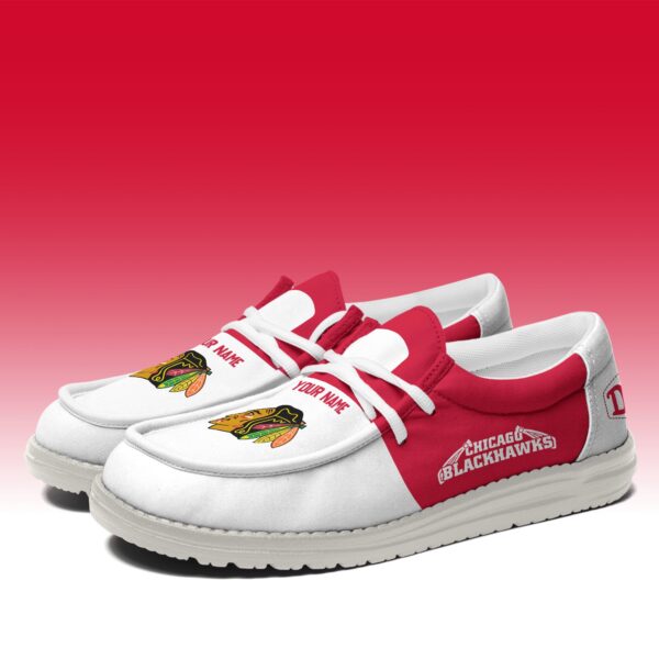 Tubopro Chicago Blackhawks Personalized Hey Dude Shoes For Men And Women - Image 2