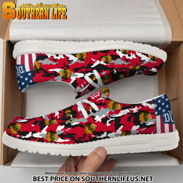 Tubopro Chicago Blackhawks Personalized Hey Dude Shoes For Men And Women - Image 4