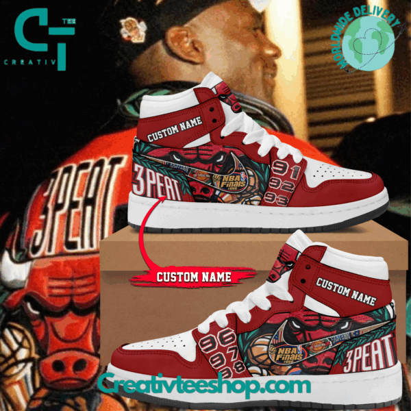 Tubopro Chicago Bulls AJ1 High Sneakers Shoes For Men And Women