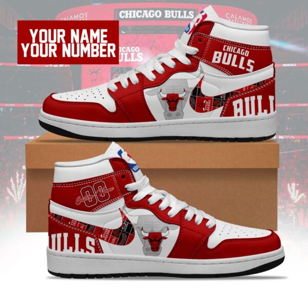 Tubopro Chicago Bulls AJ1 High Sneakers Shoes For Men And Women - Image 3