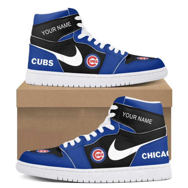 Tubopro Chicago Cubs AJ1 High Sneakers Shoes For Men And Women - Image 2