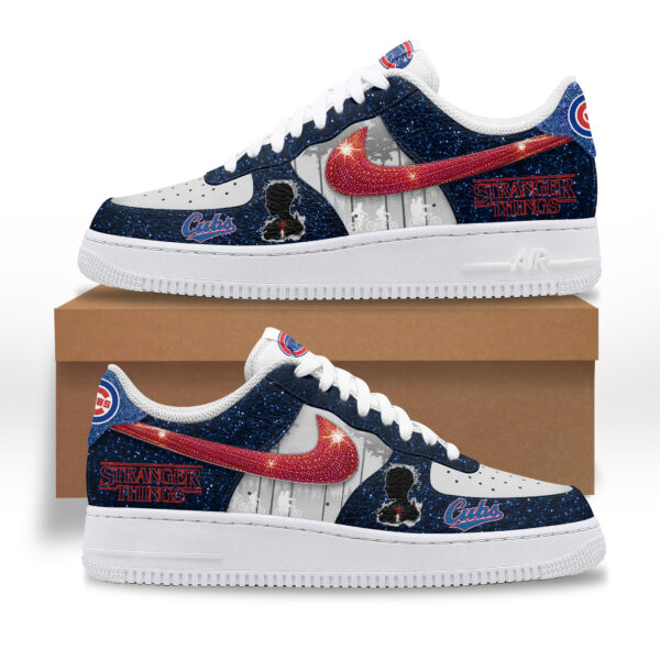 Tubopro Chicago Cubs x Stranger Things Air Low-Top Sneakers Shoes For Men And Women - Image 2