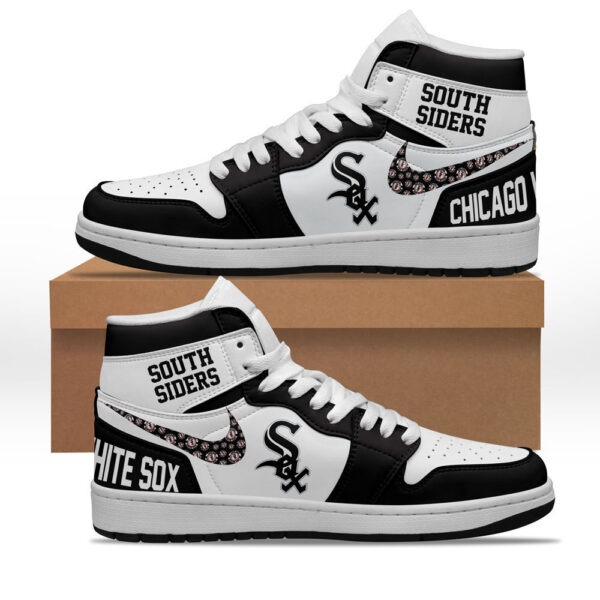 Tubopro Chicago White Sox AJ1 High Sneakers Shoes For Men And Women