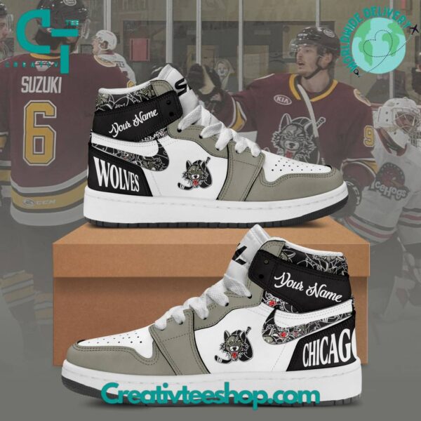 Tubopro Chicago Wolves AJ1 High Sneakers Shoes For Men And Women