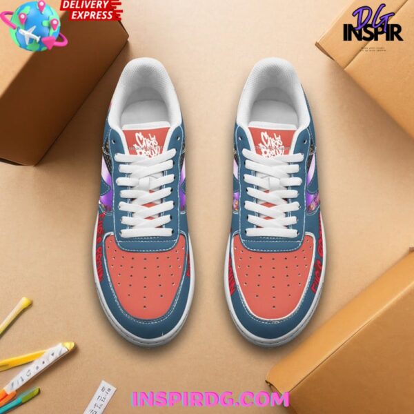 Tubopro Chris Brown Air Low-Top Sneakers Shoes For Men And Women - Image 2