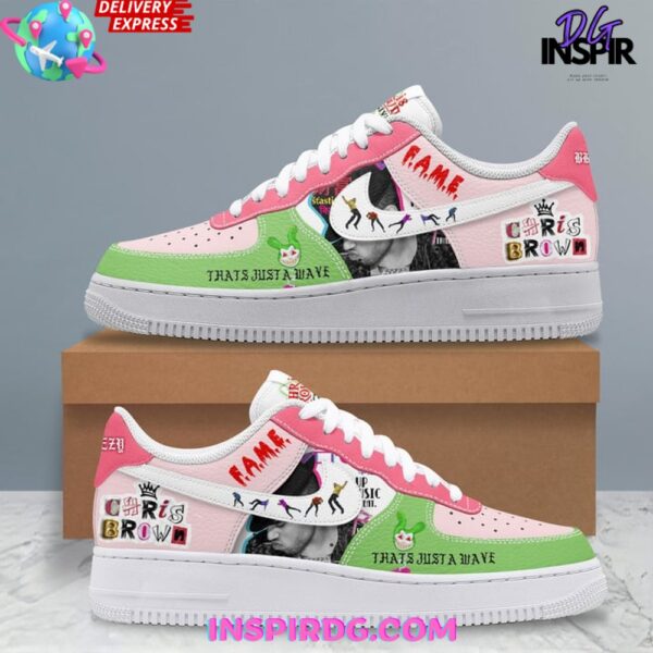 Tubopro Chris Brown Air Low-Top Sneakers Shoes For Men And Women - Image 2