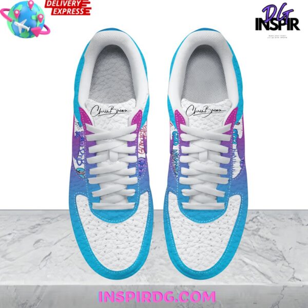 Tubopro Chris Brown Air Low-Top Sneakers Shoes For Men And Women - Image 3