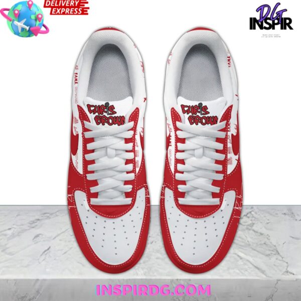 Tubopro Chris Brown Air Low-Top Sneakers Shoes For Men And Women - Image 4