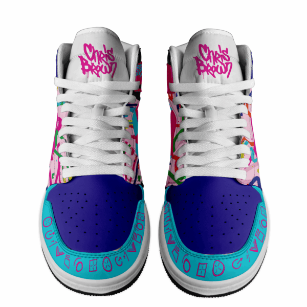 Tubopro Chris Brown AJ1 High Sneakers Shoes For Men And Women - Image 2
