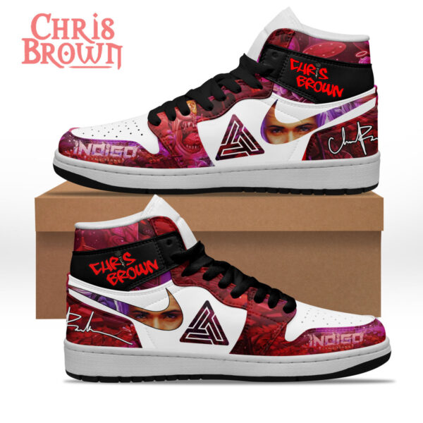 Tubopro Chris Brown AJ1 High Sneakers Shoes For Men And Women