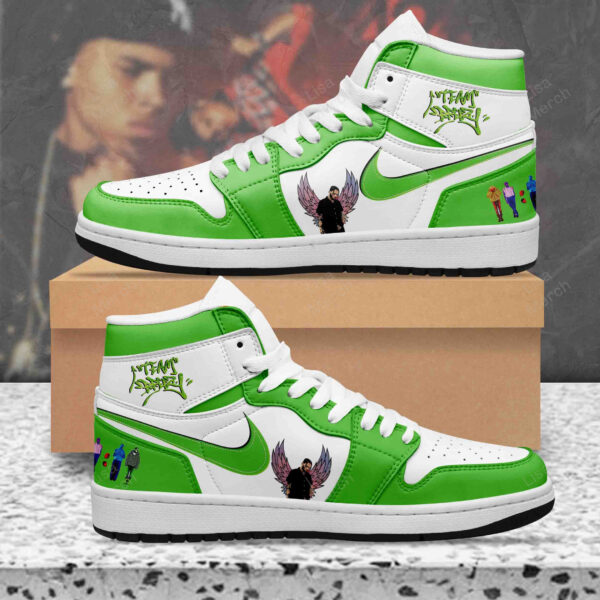 Tubopro Chris Brown AJ1 High Sneakers Shoes For Men And Women