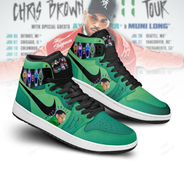Tubopro Chris Brown AJ1 High Sneakers Shoes For Men And Women